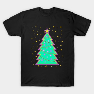 Neon Christmas Tree T-Shirt